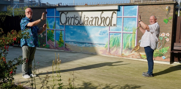 Christiaanhof muurschildering