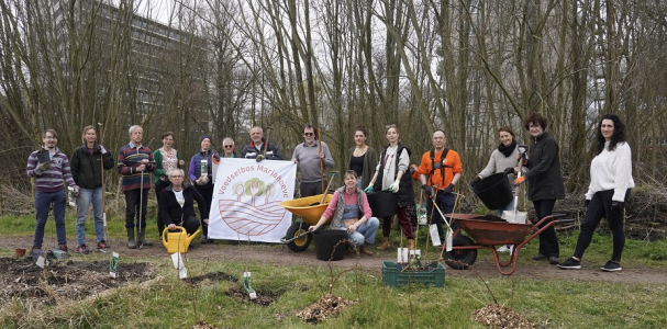 Voedselbos Mariahoeve groepsfoto