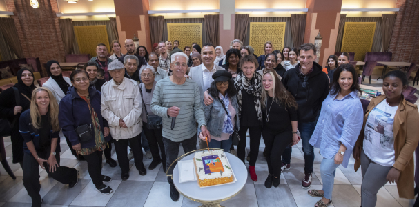 Alle gasten die bij de opening van de huiskamer in Transvaal waren