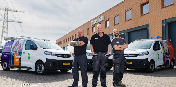 Medewerkers onderhoudsdienst Staedion