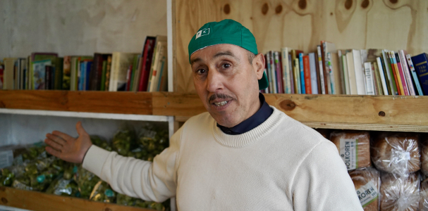 Ben Lachhab voor de weggeefhoek van de Participatie Keuken