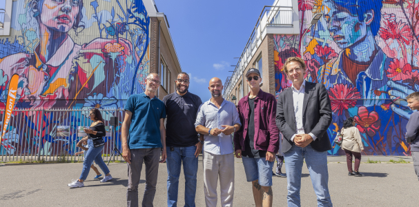 Muurschildering De Verademing