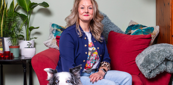 Tamara IJzendoorn met hond Rataplan