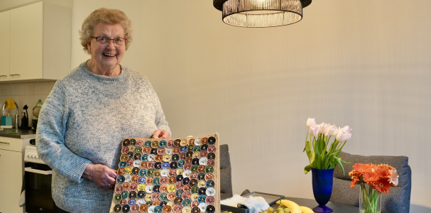 Greet in haar nieuwe woning van Steenzicht