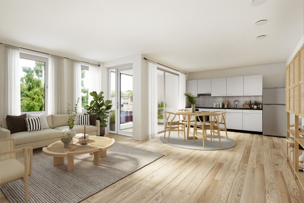 Betje Wolffstraat sfeerbeeld ingerichte woonkamer