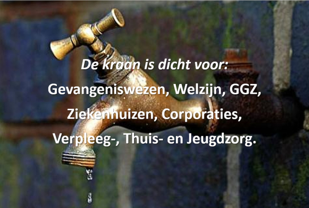 De kraan is dicht voor