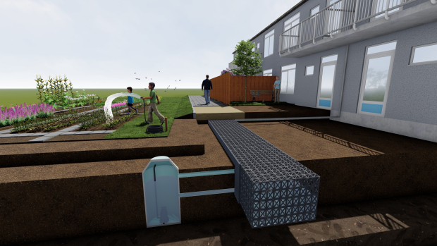 Waterberging artists impression