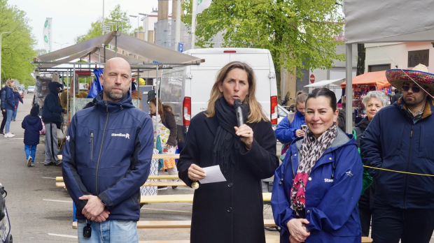 Marieken Stam met collega's