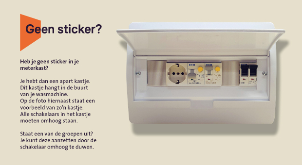 voorbeeld van een apart kastje voor de zonnepanelen