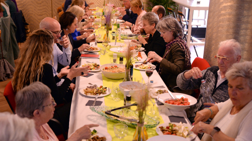 De inspiratiesessie werd afgesloten met een maaltijd van de Participatiekeuken