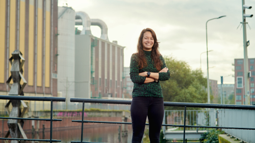 Collega in het Energiekwartier in Den Haag