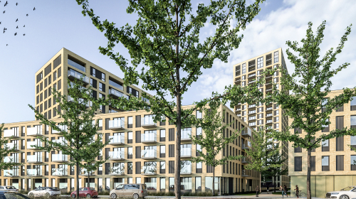 Schaloenstraat doorkijk