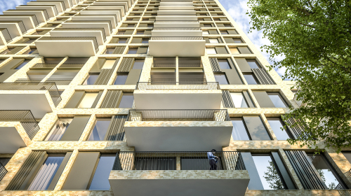 Schaloenstraat kijkje omhoog