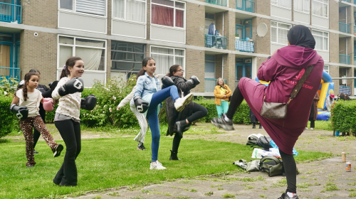 Kinderen krijgen bootcamp