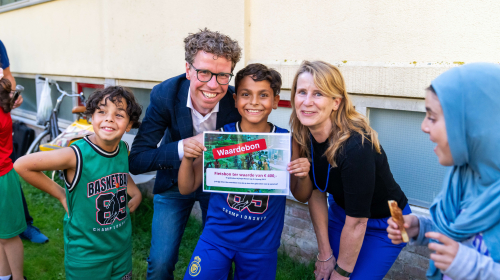Prijsuitreiking tijdens het Binnentuinen Festival in Zuidwest