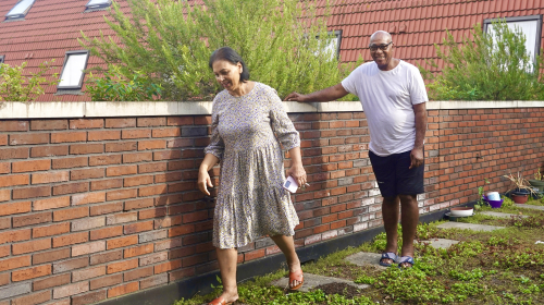 Twee bewoners in de binnentuin