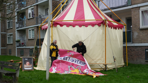 De betovering opbouw van de tent