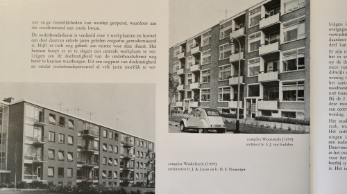 Een foto uit het boekje van woningen uit die tijd