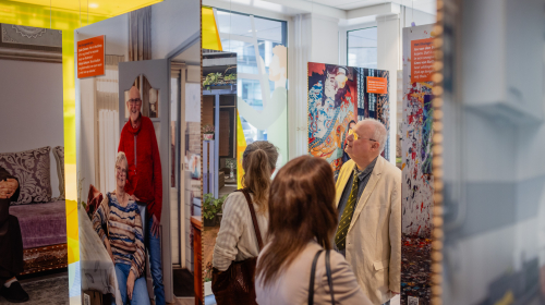 De expositie in de hal van ons hoofdkantoor