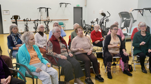 Het Grijze Koppen orkest oefent elke donderdagochtend
