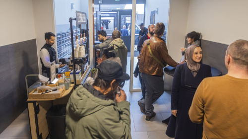 Koffiedrinken in Pegasus