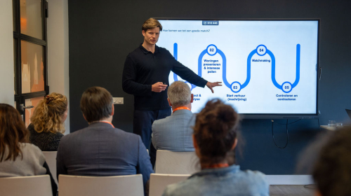 Jesse Bouwhuis van Xitres presenteert hoe het verhuurproces gedigitaliseerd kan worden