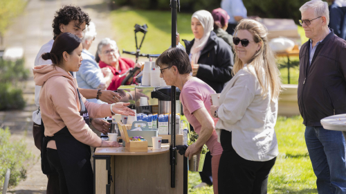 Standje met koffie en thee
