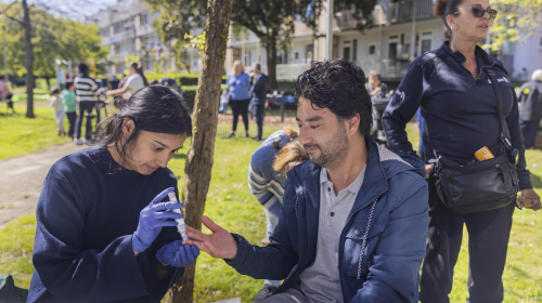 Je kan gezondheidstesten doen tijdens het festival