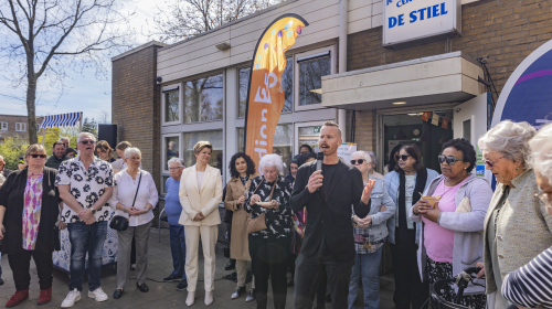 Jurrian Koks aan het woord bij heropening activiteitencentrum De Stiel