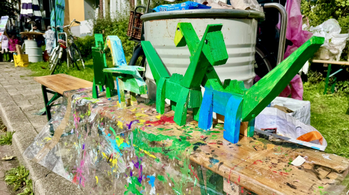 Creatief diertjes timmeren en schilderen