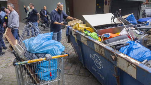 Grofvuil- en opruimactie bij de Lamel