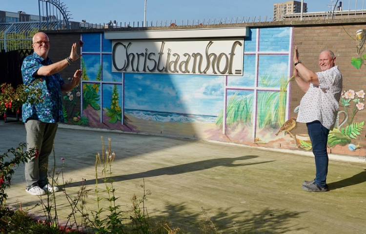 Christiaanhof muurschildering