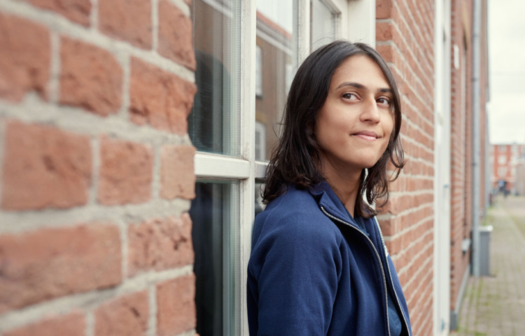 Collega Chantal bij Het Rode Dorp
