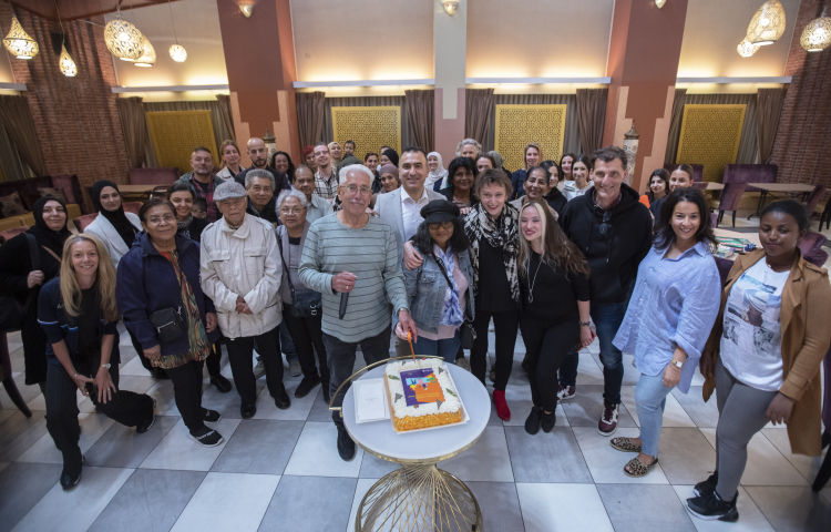Alle gasten die bij de opening van de huiskamer in Transvaal waren