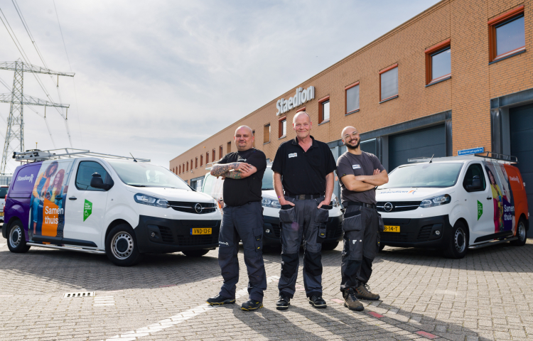 Medewerkers onderhoudsdienst Staedion
