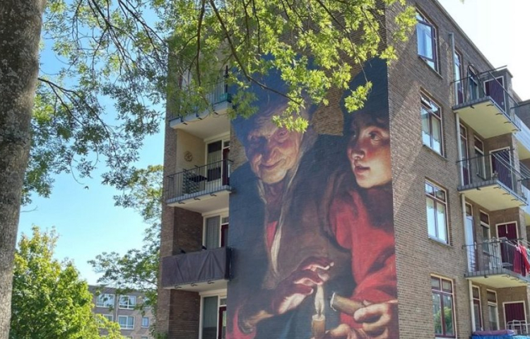 Bouwlust en Vrederust muurschildering