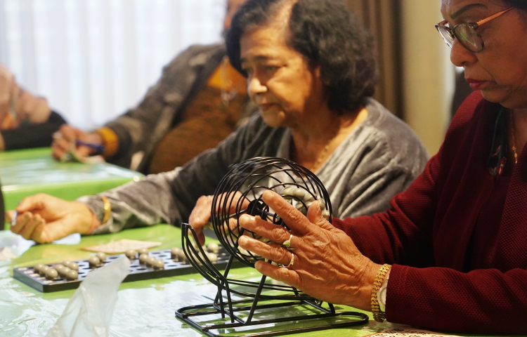 Bingo is vaste prik bij Shanti Bhawan