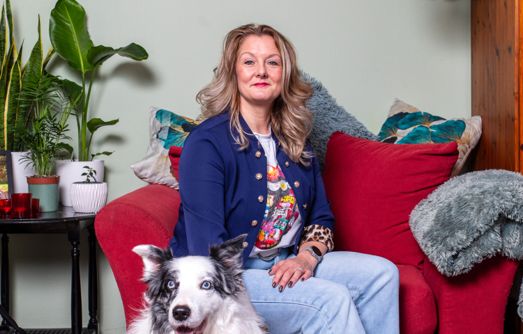 Tamara IJzendoorn met hond Rataplan