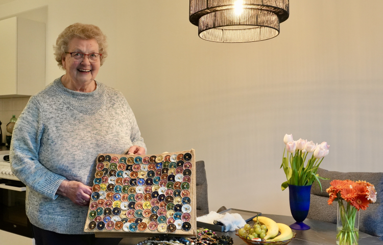 Greet in haar nieuwe woning van Steenzicht
