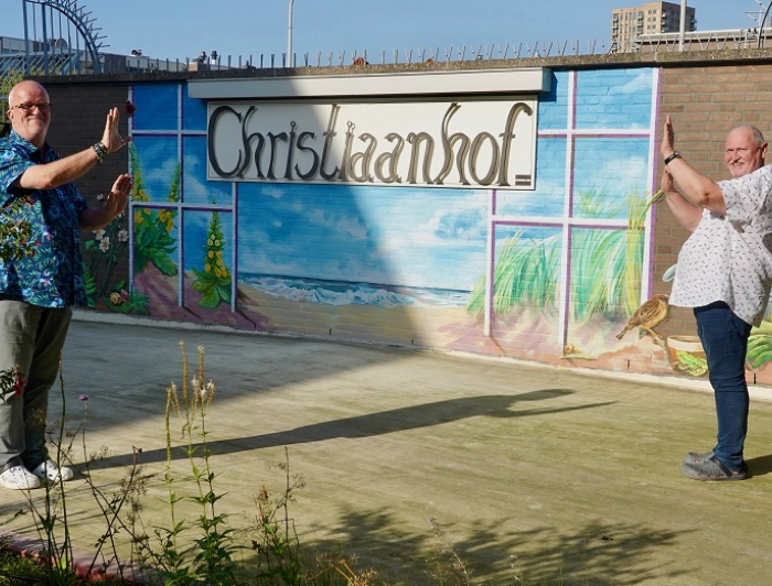 Christiaanhof muurschildering