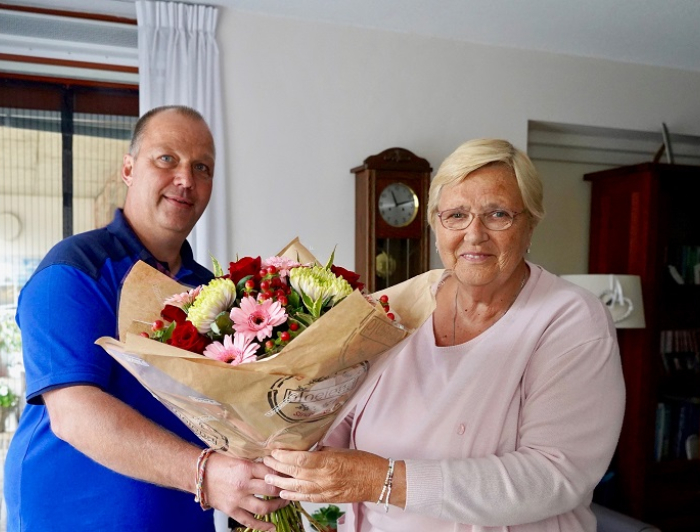 50 jaar huurder bloemetje