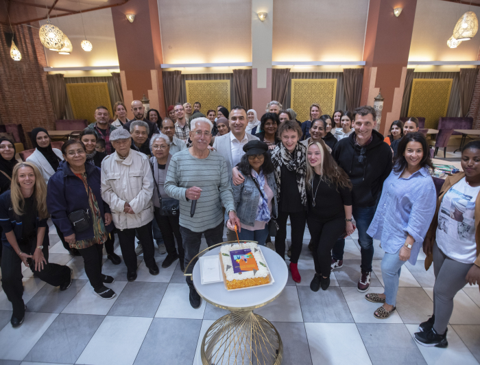 Alle gasten die bij de opening van de huiskamer in Transvaal waren