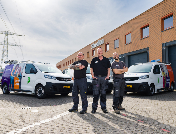 Medewerkers onderhoudsdienst Staedion